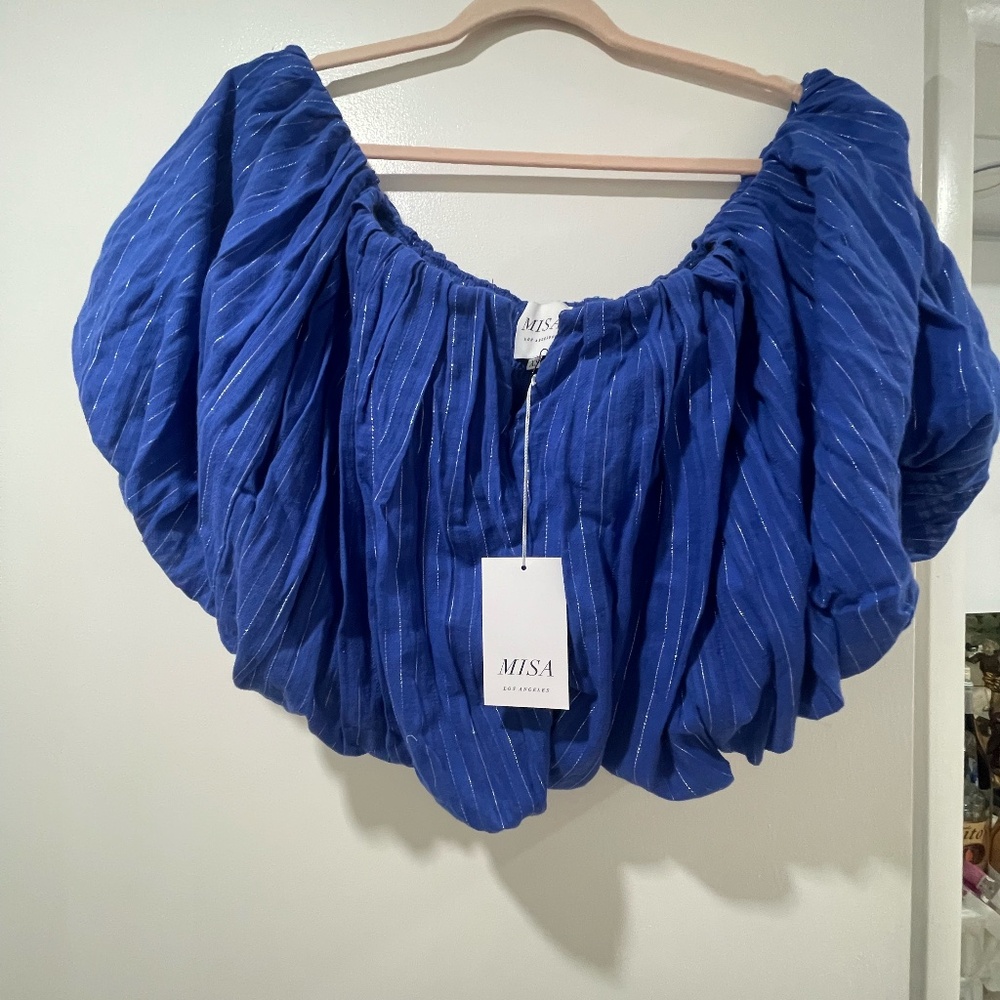 NWT MISA Los Angeles Cosima Top – XS – Blue